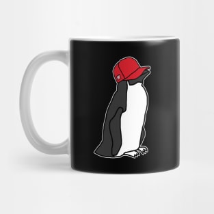 Trucker Hats Red Penguin Graphic Mug